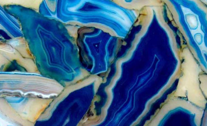 Backlit Blue Agate